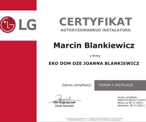 LG certyfikat