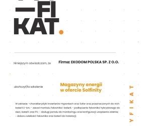 Szkolenie - magazyny energii