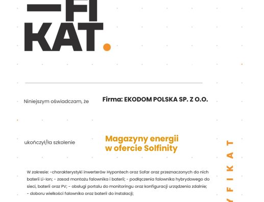 Szkolenie - magazyny energii