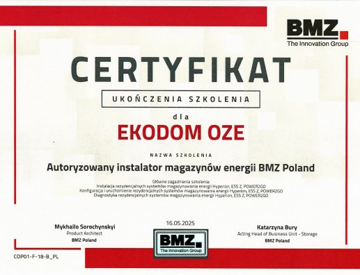SZKOLENIE Z MAGAZYNÓW ENERGII!